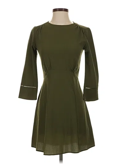 Pre-owned Divided By H&m Casual Dress In Green