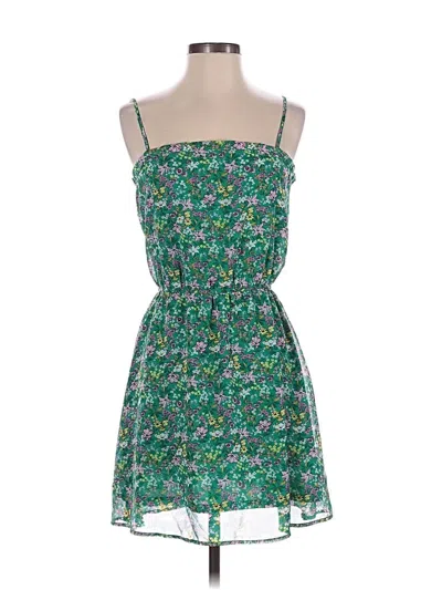 Pre-owned Divided By H&m Casual Dress In Green