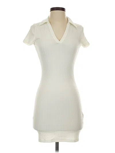 Pre-owned Divided By H&m Casual Dress In Ivory