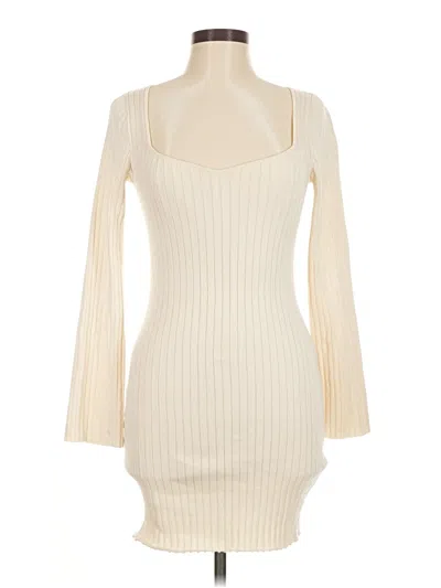 Pre-owned Divided By H&m Casual Dress In Ivory