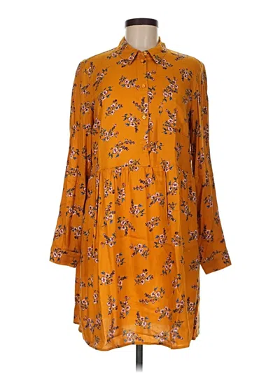 Pre-owned Divided By H&m Casual Dress In Orange