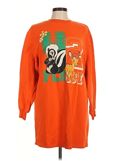 Pre-owned Divided By H&m Casual Dress In Orange