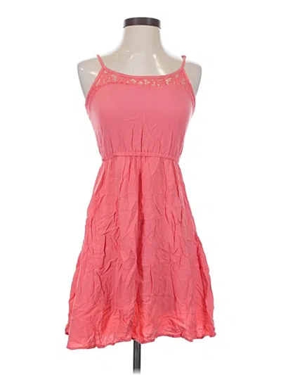 Pre-owned Divided By H&m Casual Dress In Pink