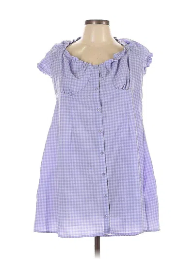 Pre-owned Divided By H&m Casual Dress In Purple