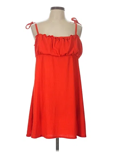 Pre-owned Divided By H&m Casual Dress In Red