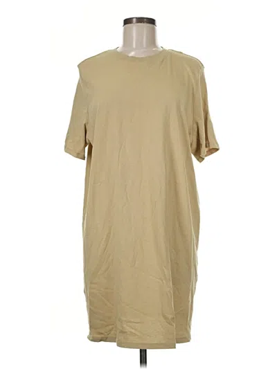 Pre-owned Divided By H&m Casual Dress In Tan