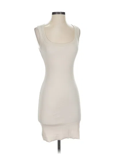 Pre-owned Divided By H&m Casual Dress In White