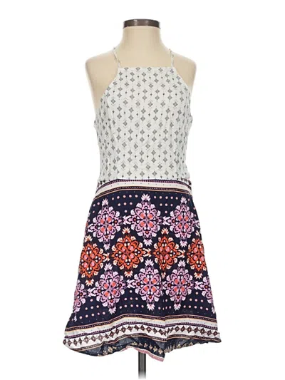 Pre-owned Divided By H&m Casual Dress In White
