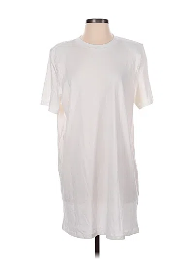 Pre-owned Divided By H&m Casual Dress In White