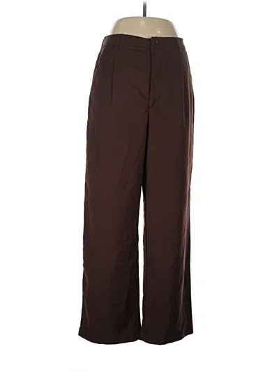 Pre-owned Divided By H&m Casual Pants In Brown