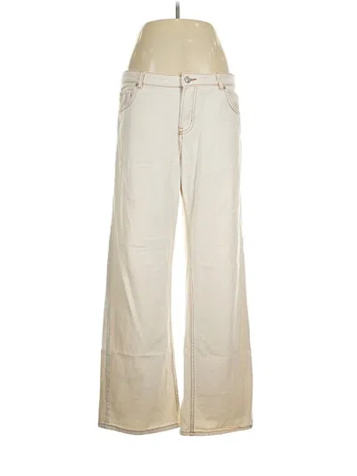 Pre-owned Divided By H&m Casual Pants In Ivory