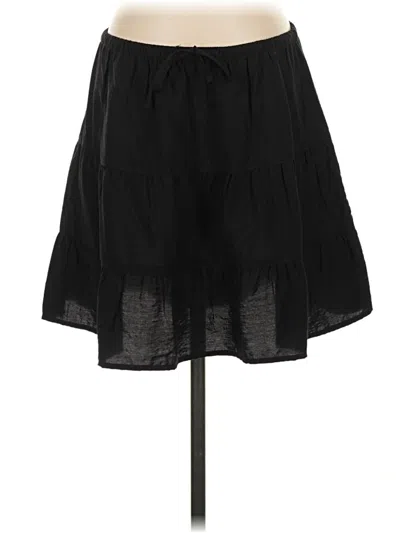 Pre-owned Divided By H&m Casual Skirt In Black