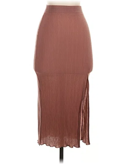 Pre-owned Divided By H&m Casual Skirt In Brown