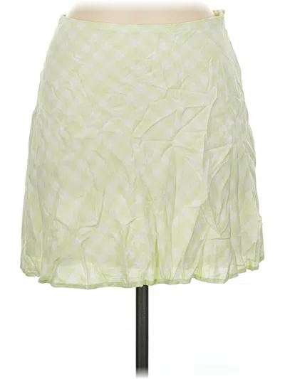 Pre-owned Divided By H&m Casual Skirt In Green