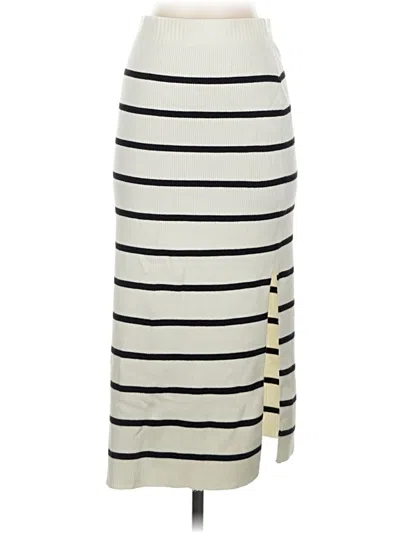 Pre-owned Divided By H&m Casual Skirt In Ivory
