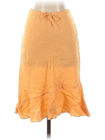 Pre-owned Divided By H&m Casual Skirt In Orange