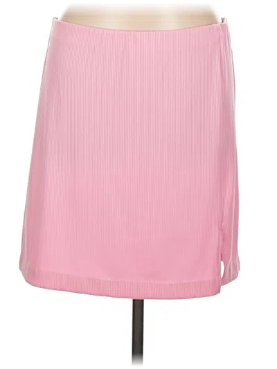 Pre-owned Divided By H&m Casual Skirt In Pink