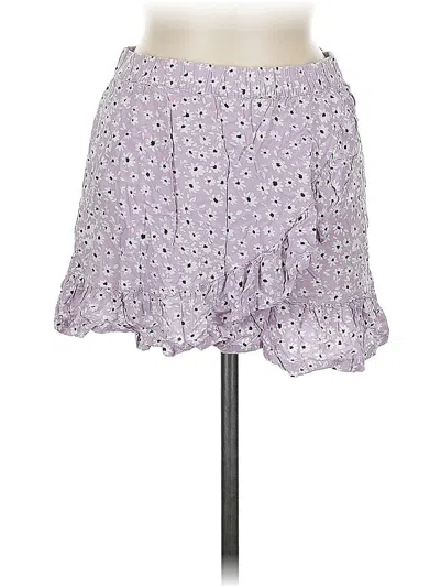 Pre-owned Divided By H&m Casual Skirt In Purple