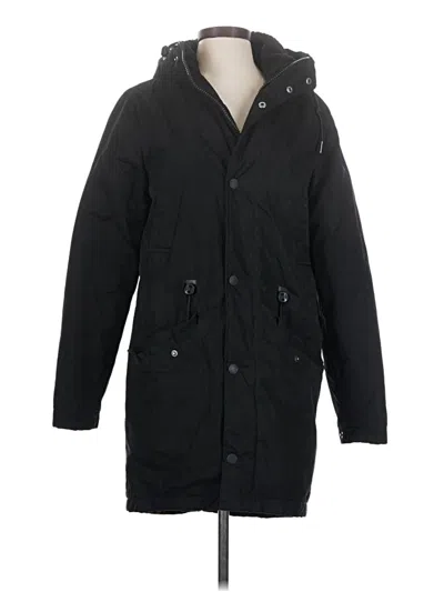 Pre-owned Divided By H&m Coat In Black