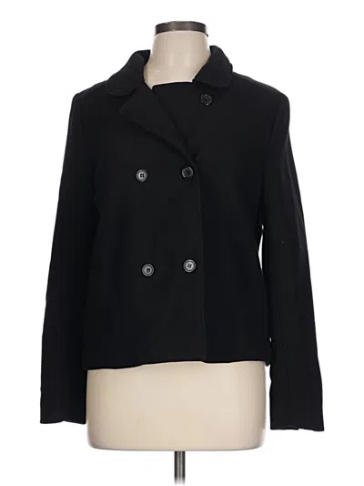 Pre-owned Divided By H&m Coat In Black