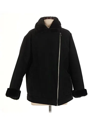Pre-owned Divided By H&m Coat In Black