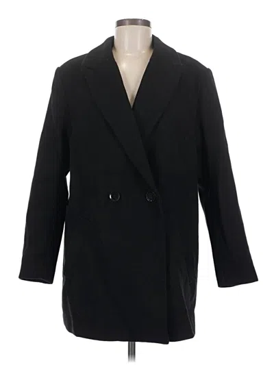Pre-owned Divided By H&m Coat In Black