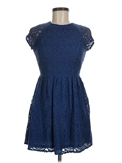 Pre-owned Divided By H&m Cocktail Dress In Blue