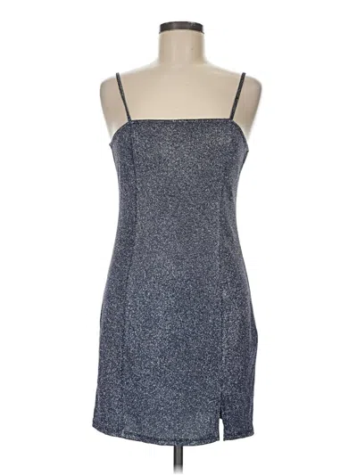 Pre-owned Divided By H&m Cocktail Dress In Blue