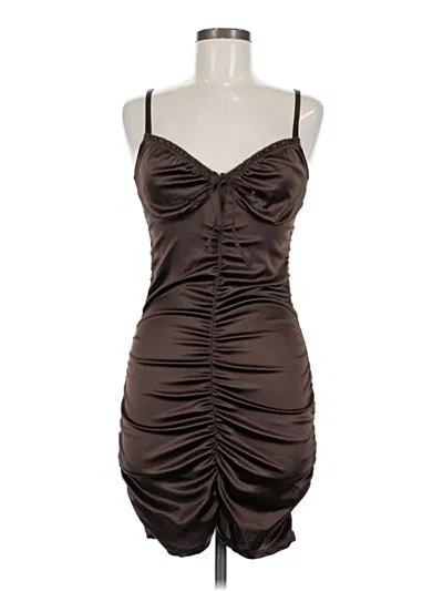 Pre-owned Divided By H&m Cocktail Dress In Brown
