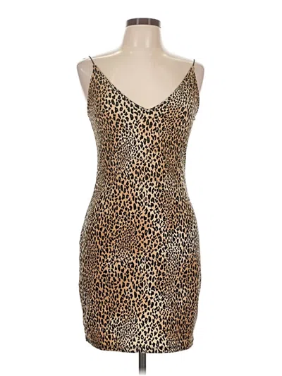 Pre-owned Divided By H&m Cocktail Dress In Brown