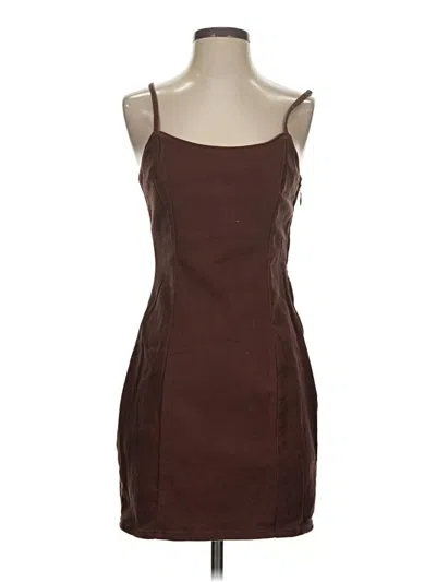 Pre-owned Divided By H&m Cocktail Dress In Brown