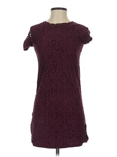 Pre-owned Divided By H&m Cocktail Dress In Burgundy