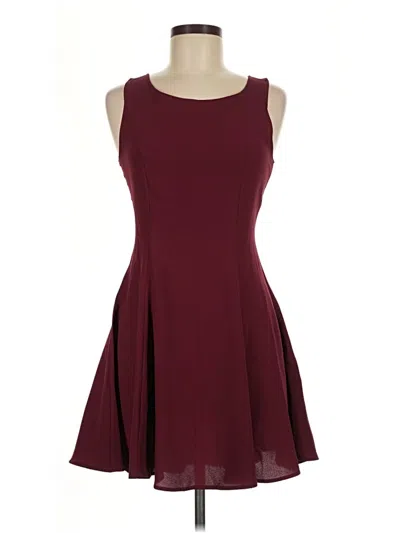 Pre-owned Divided By H&m Cocktail Dress In Burgundy