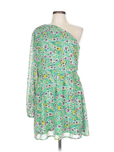 Pre-owned Divided By H&m Cocktail Dress In Green
