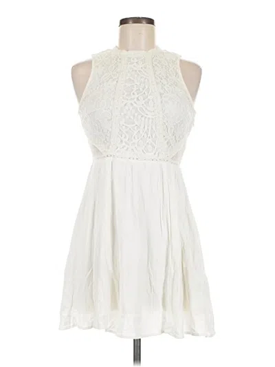 Pre-owned Divided By H&m Cocktail Dress In Ivory