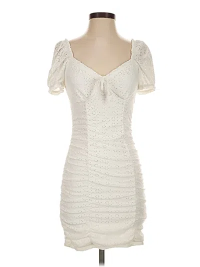 Pre-owned Divided By H&m Cocktail Dress In Ivory