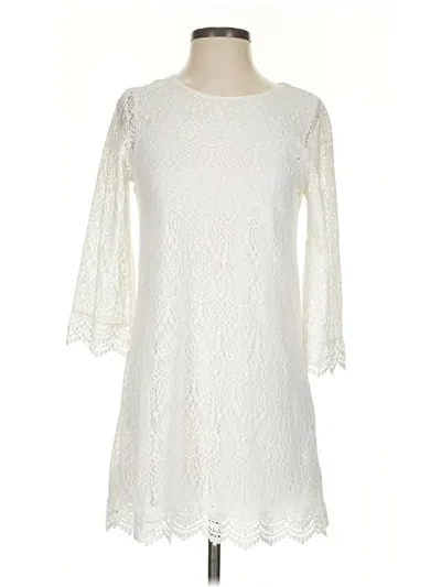 Pre-owned Divided By H&m Cocktail Dress In Ivory
