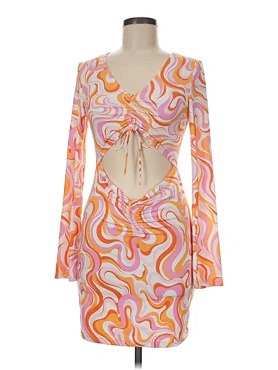 Pre-owned Divided By H&m Cocktail Dress In Orange