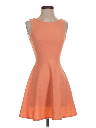 Pre-owned Divided By H&m Cocktail Dress In Orange