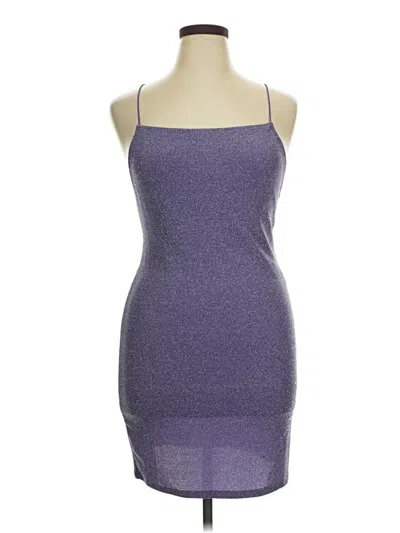 Pre-owned Divided By H&m Cocktail Dress In Purple