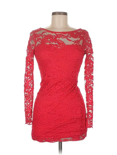 Pre-owned Divided By H&m Cocktail Dress In Red