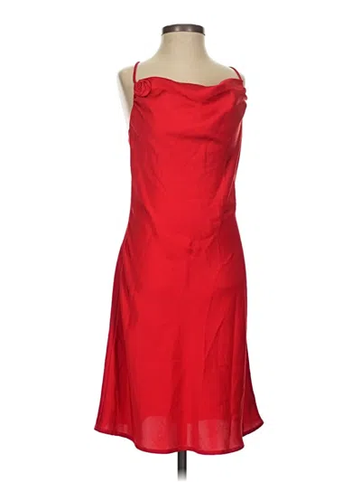 Pre-owned Divided By H&m Cocktail Dress In Red