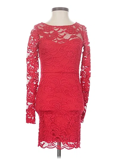 Pre-owned Divided By H&m Cocktail Dress In Red
