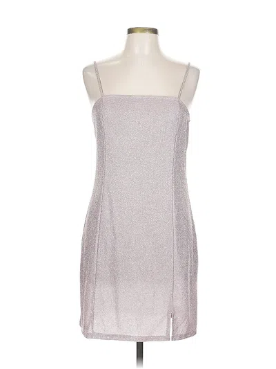 Pre-owned Divided By H&m Cocktail Dress In Silver