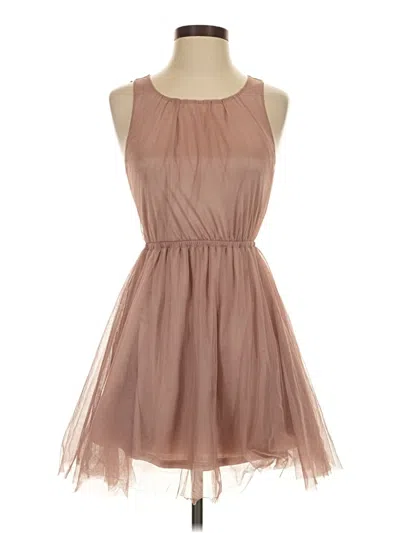 Pre-owned Divided By H&m Cocktail Dress In Tan