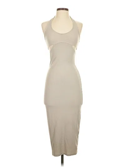 Pre-owned Divided By H&m Cocktail Dress In Tan