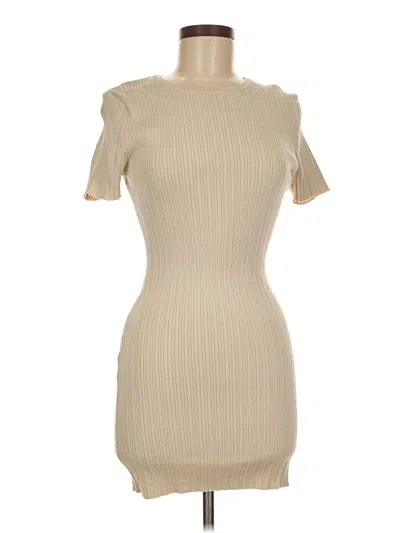Pre-owned Divided By H&m Cocktail Dress In Tan
