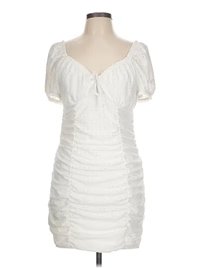 Pre-owned Divided By H&m Cocktail Dress In White