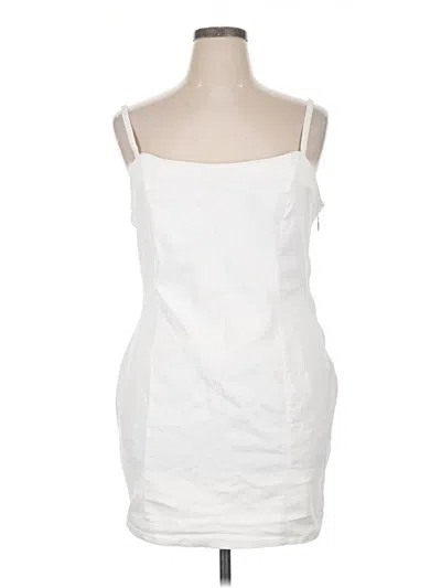 Pre-owned Divided By H&m Cocktail Dress In White