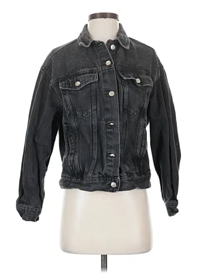 Pre-owned Divided By H&m Denim Jacket In Black